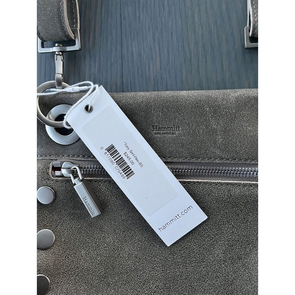 Hammit Tony Bag Small In Pewter W/ Brushed Silver Hardware NWT Crossbody - Picture 5 of 9